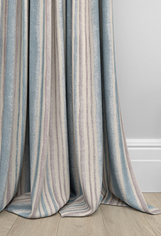 Guarda Stripe, Cornflower - Made to Measure Curtains